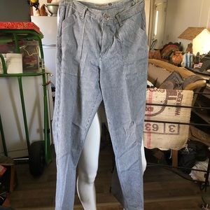 Pinstripe workers jeans